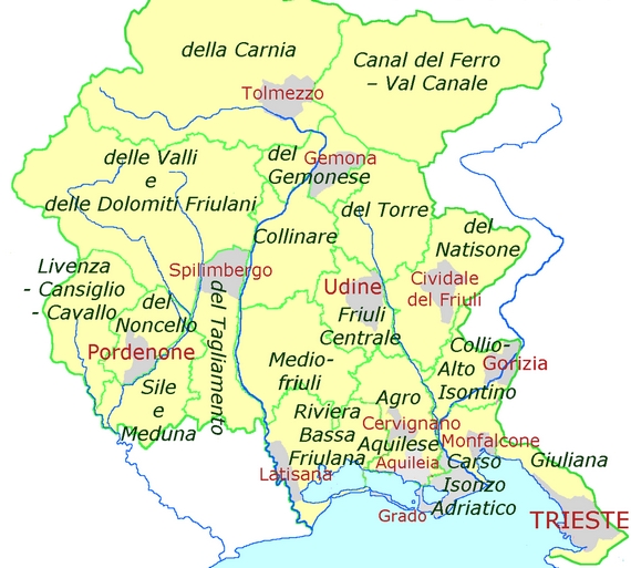  Friuli Venezia Giulia cartina 570