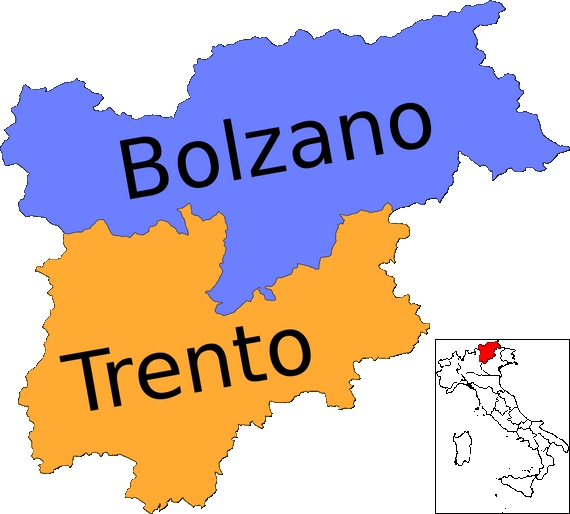 mappa Trentino South Tyrol 570