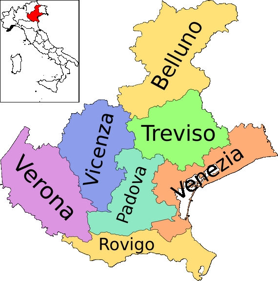 mappa veneto Veneto 570