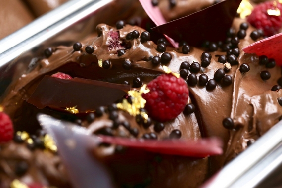 Gelato al cioccolato e lamponi chocolove milano