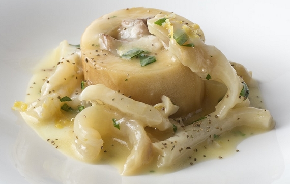 Ossobuco di mare con trippe di baccala 570