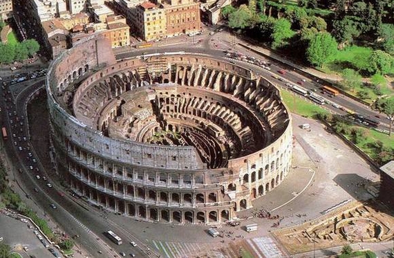 veduta elicottero colosseo 570
