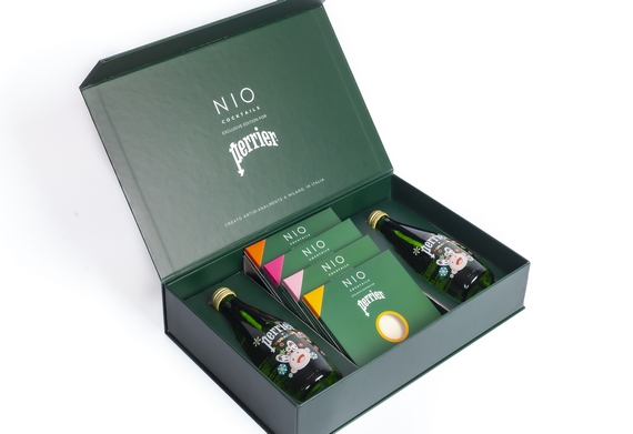 NIO Cocktails Perrier milano Box aperta murakami 570