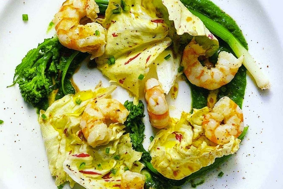 insalata invernale mazzancolle cime di rapa radicchio 570