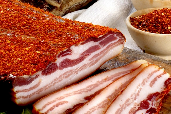 preparazione Pancetta di Calabria DOP 1 570